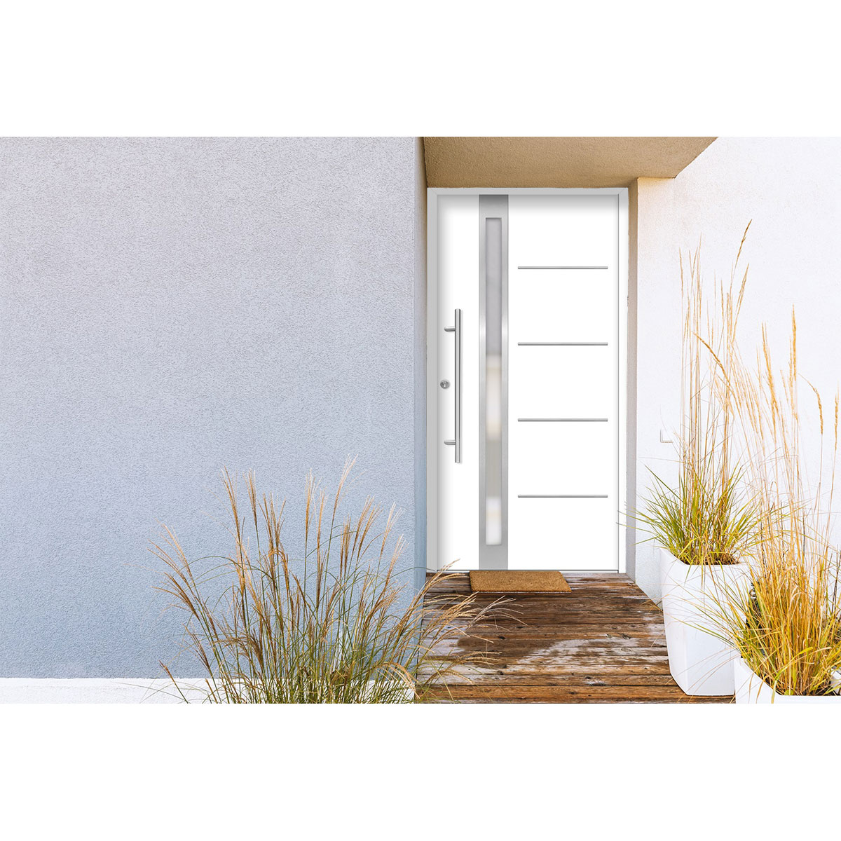 SplenDoor  Premium-Haustür Passivedoor Umea energiesparend weiss 100 x 200 cm links Bild 2