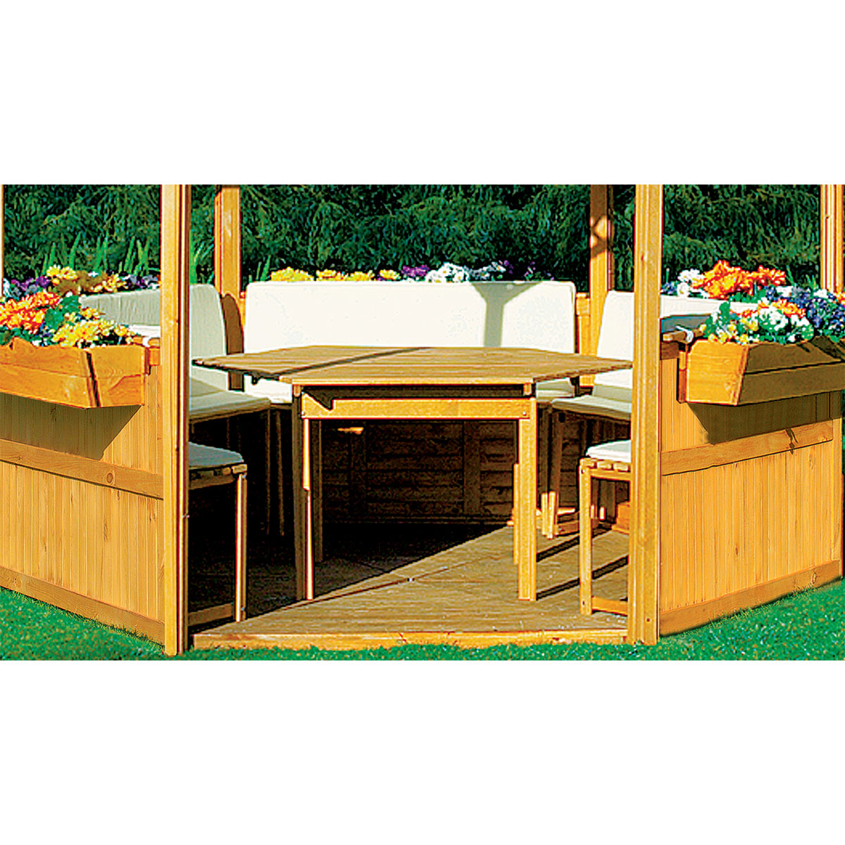 Promadino Sitz- und Rückenauflagen für Pavillon Palma