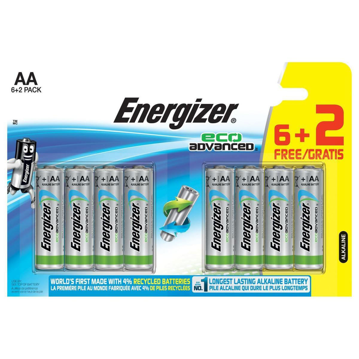 Eco Advanced AA 6+2er Batterien Eco Advanced AA 6+2er Batterien