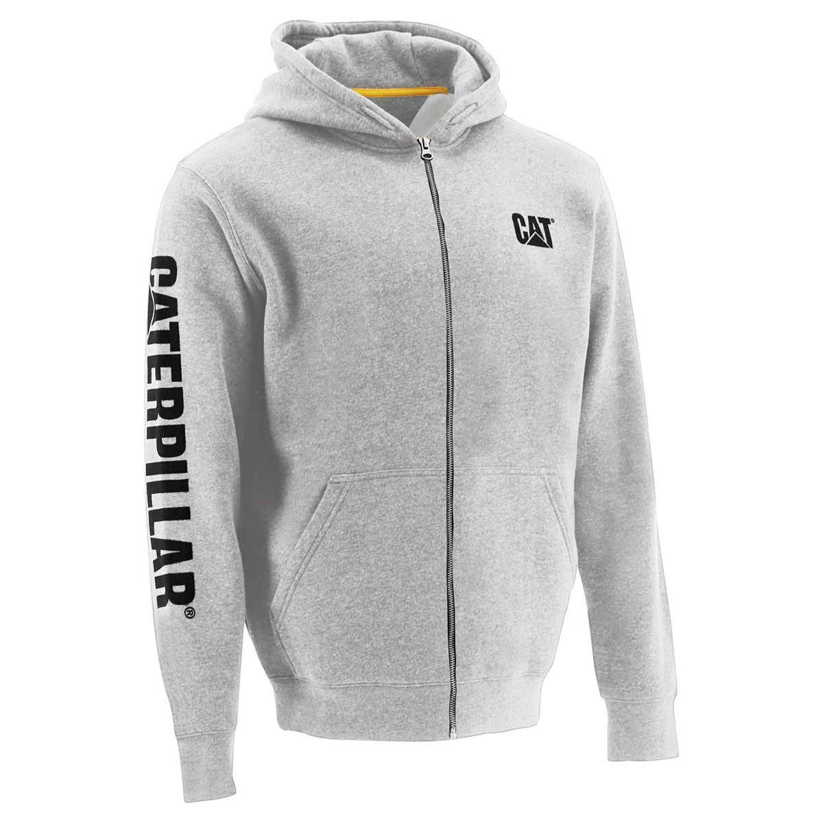CAT Zip Hoodie Banner Gr. L grau  Bild 2