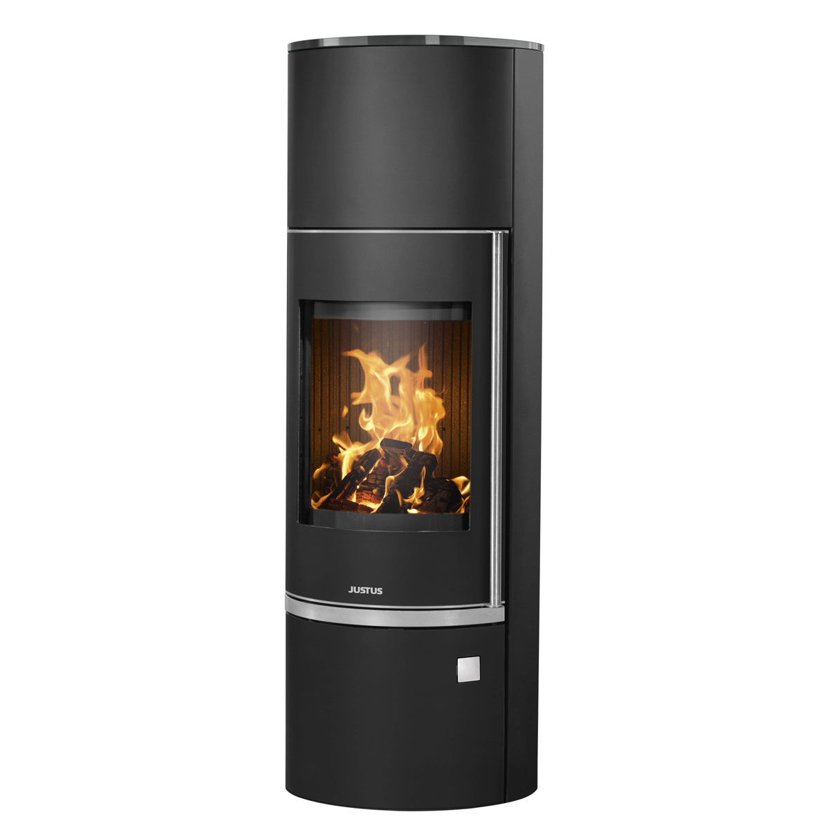 Kaminofen Faro W+ 2.0 Stahl Schwarz mitAbdeckplatte Glas