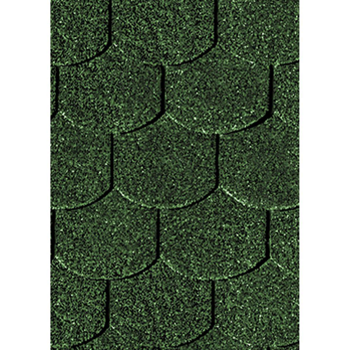 Karibu Dachschindeln Biberschwanz dunkelgrün 3 m²