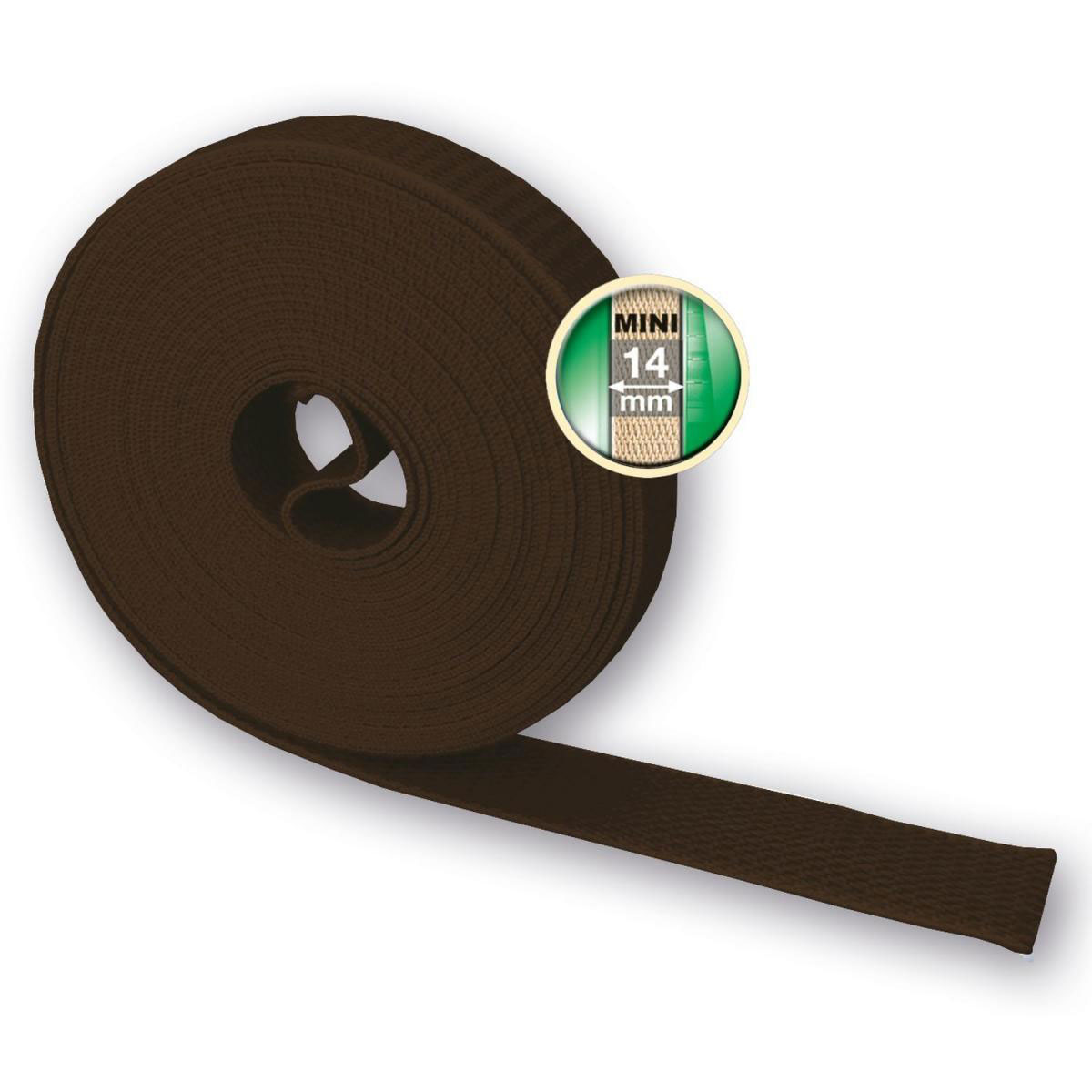 Schellenberg Gurtband Mini 14 mm / 6 m braun Bild 1