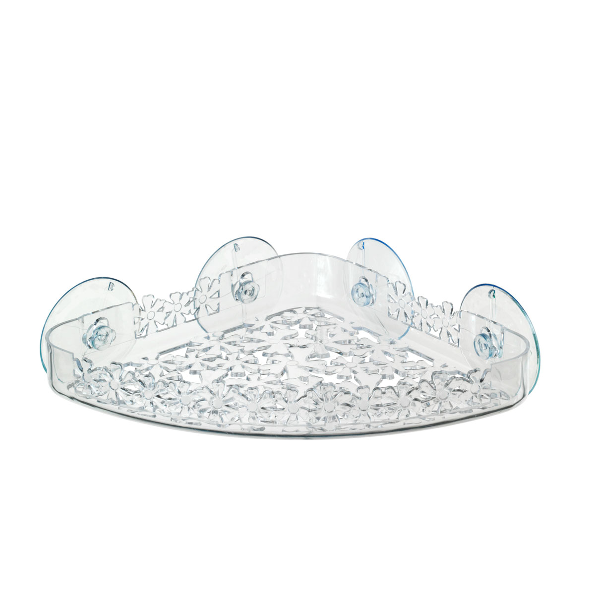 Wenko Universalablage Blumen transparent groß