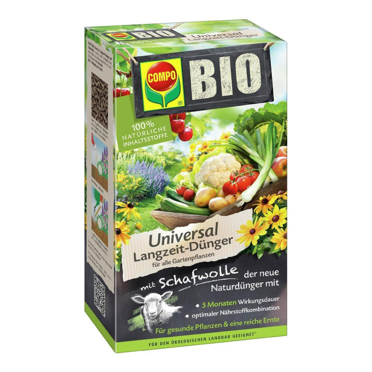 Compo BIO Universal Langzeit-Dünger mit Schafwolle 2 kg