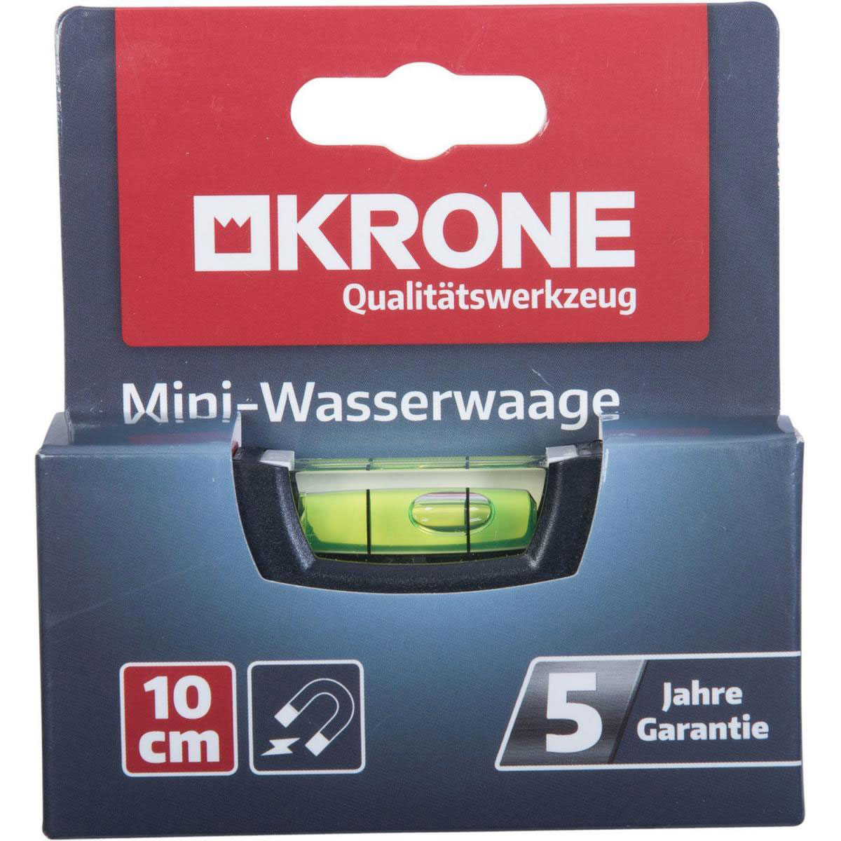Krone Mini-Wasserwaage 10 cm magnetisch Bild 2