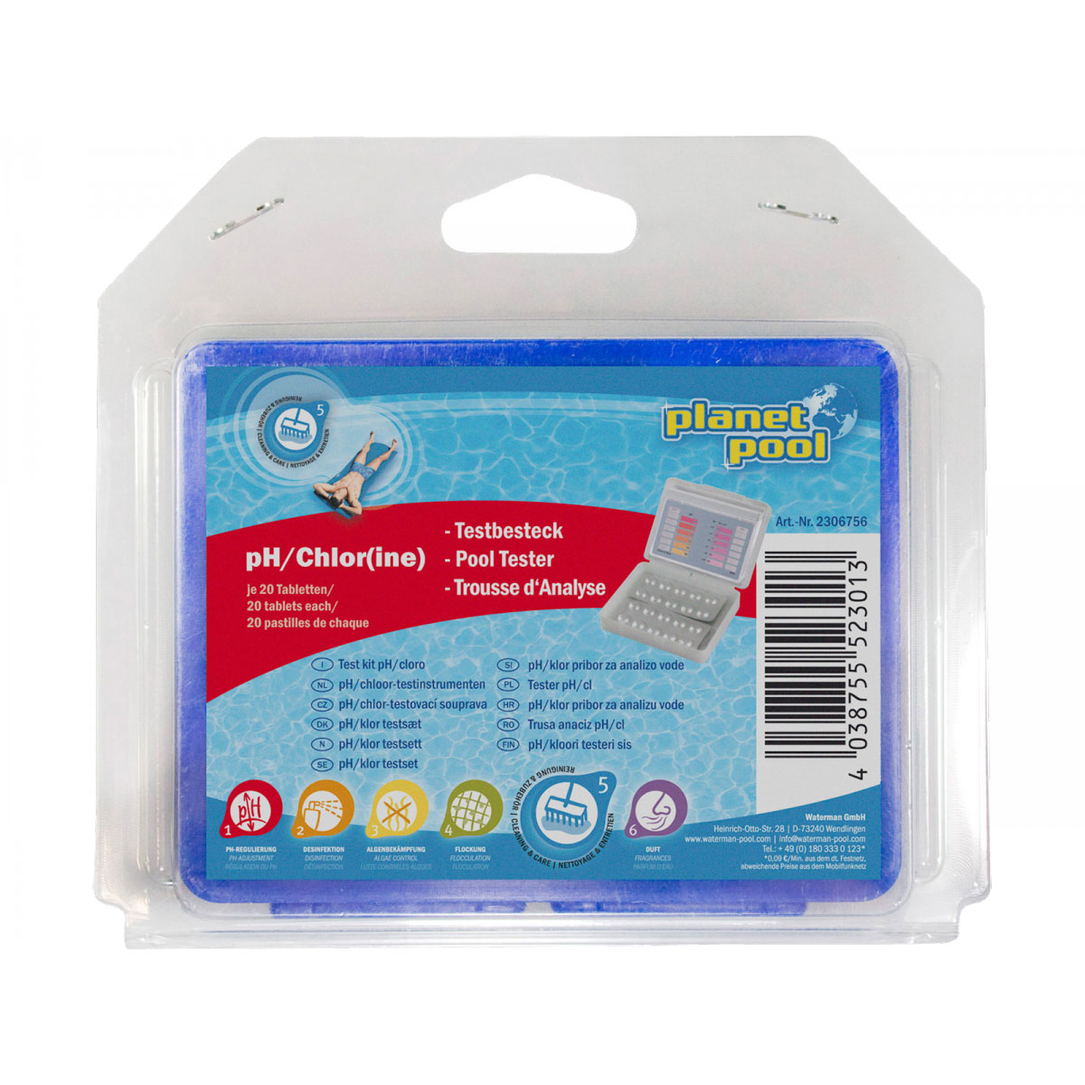 pH/Chlor Testbesteck Tabletten 20 Stück