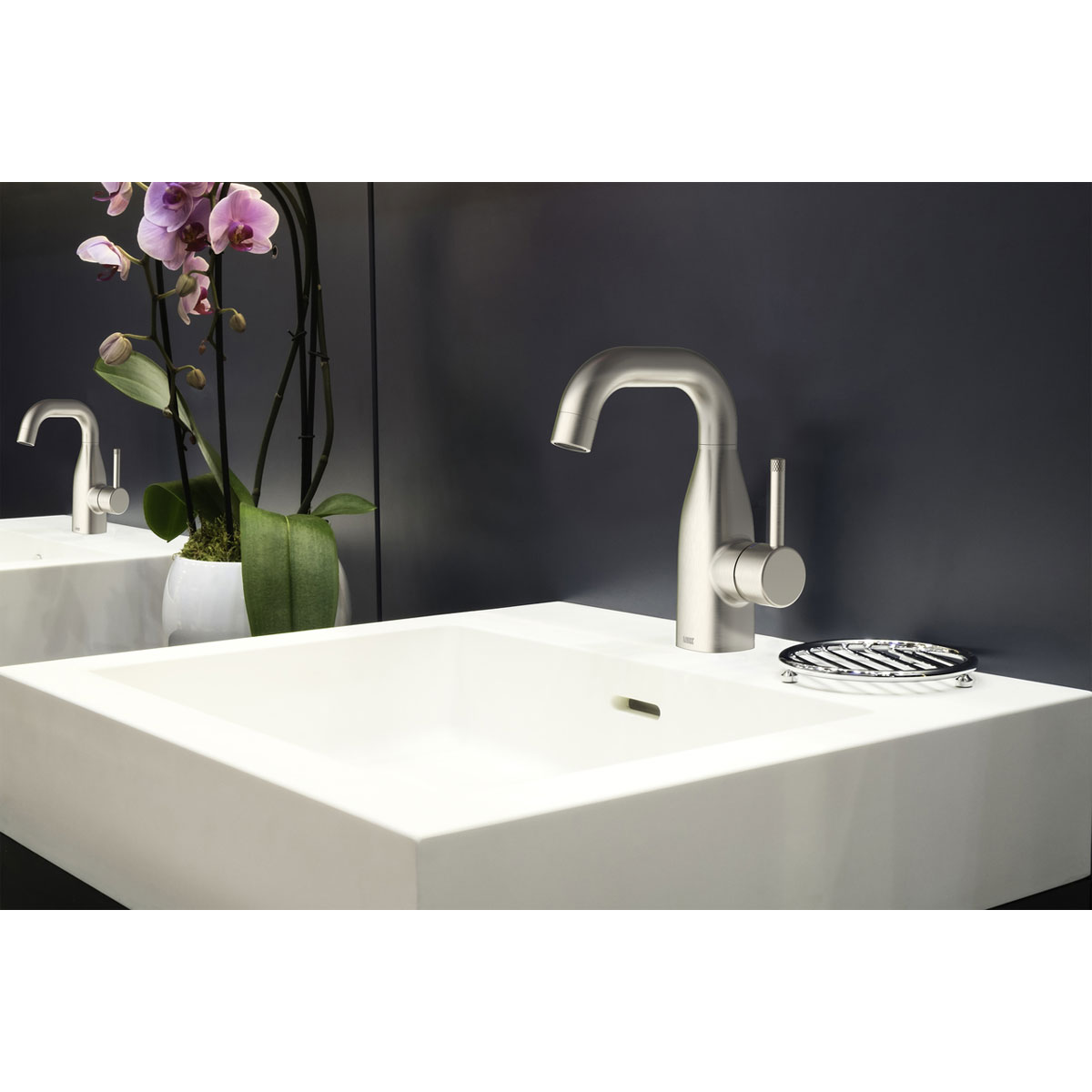 Lenz  Waschtischarmatur POLA Edelstahloptik Bild 2