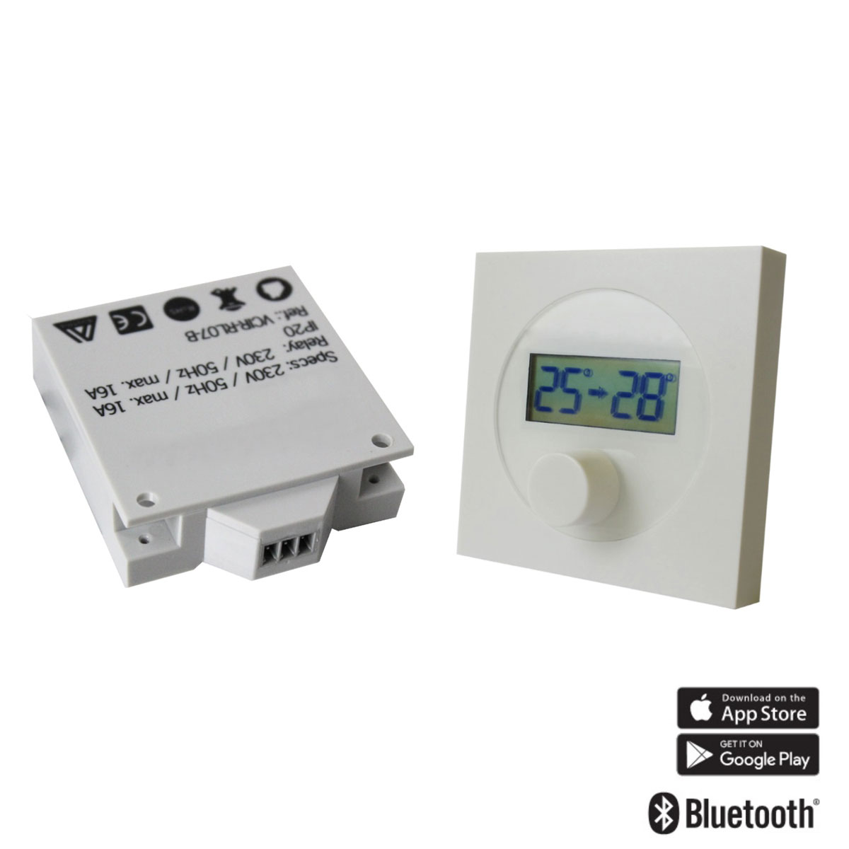 Ximax Heizkörper Zubehör Funk-Thermostat Adapter-Set für Infrarotheizungen Weiß