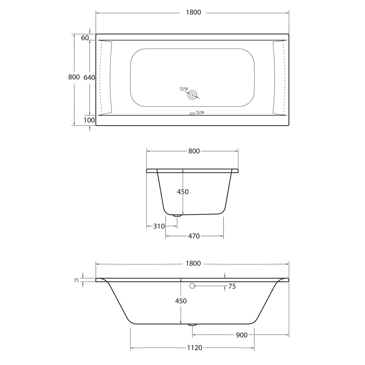 Ottofond Whirlpool-Set Rosa 180 x 80 cm mit WE-Luxus und Farblichtwechsler Bild 2