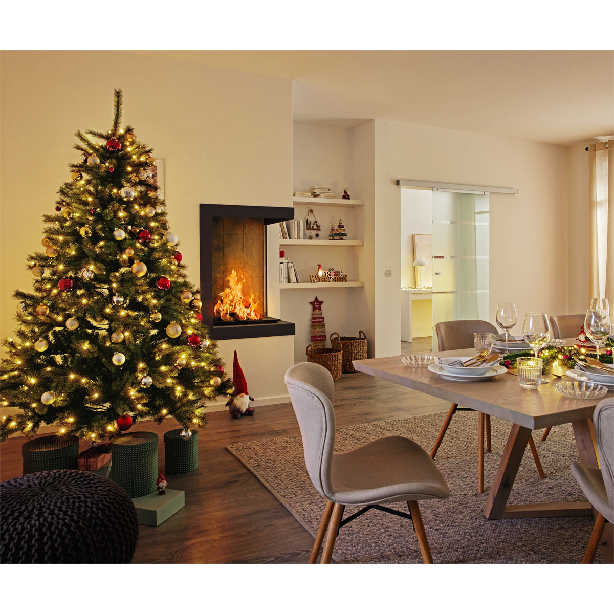 Dekobaum mit Schrift zum Stellen mehrfarbig 17 x 6 x 26 cm Bild 4