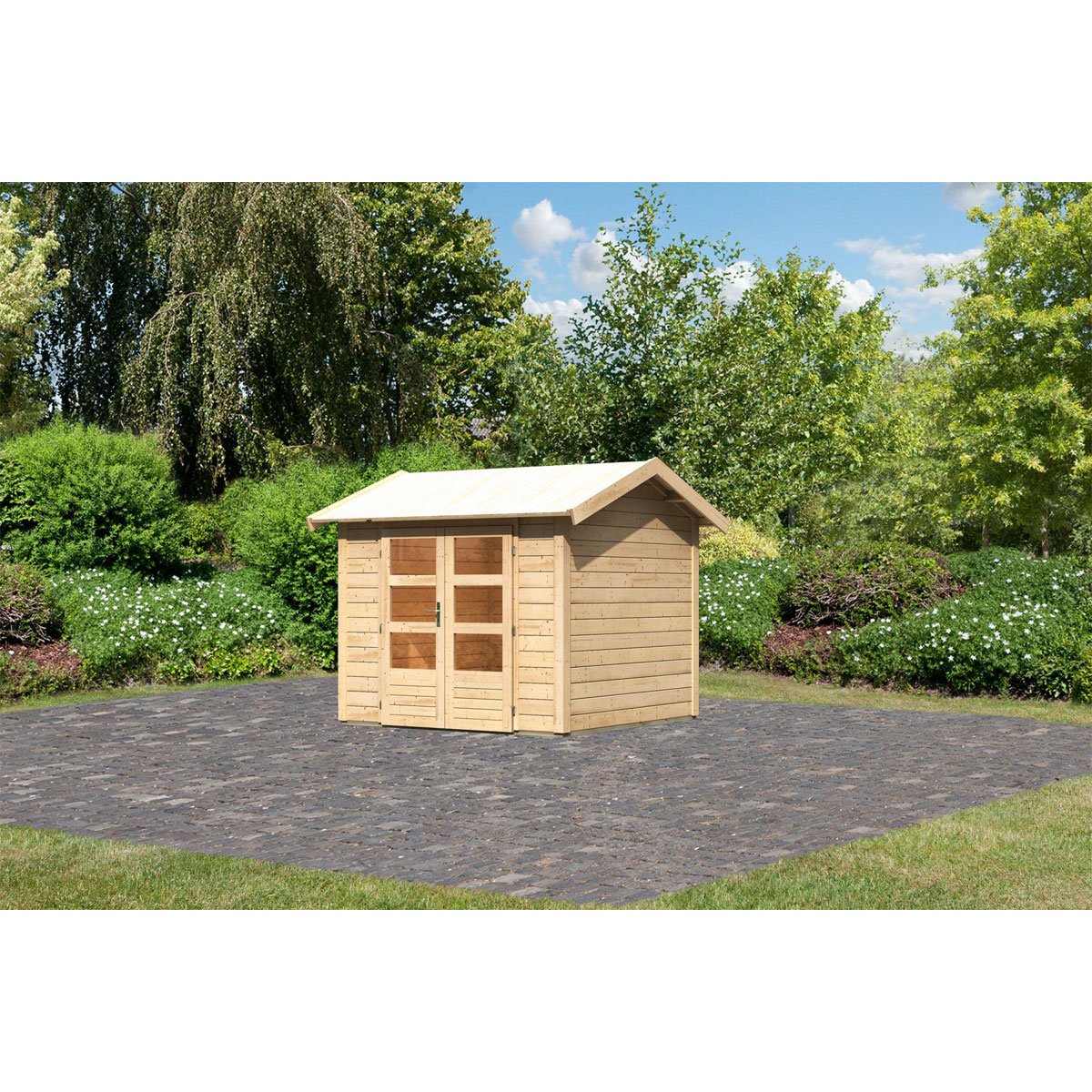 Karibu  Blockbohlenhaus Theres 3 naturbelassen