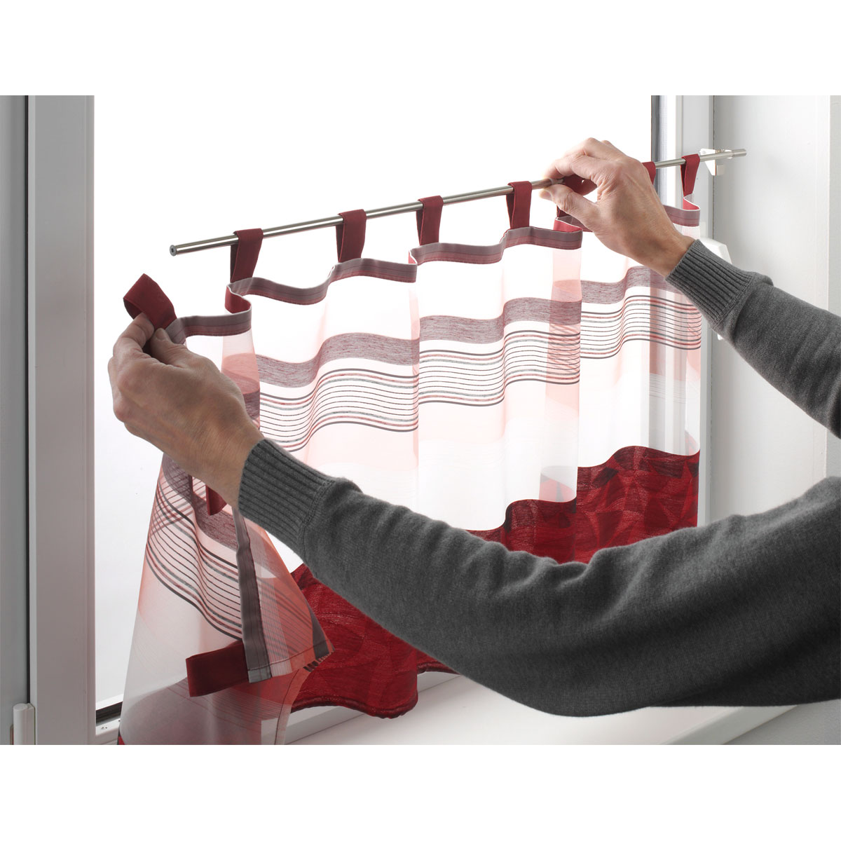 Gardinia Klemmstange Press und Go Filigrano Kugel silber 80-110 cm Bild 5