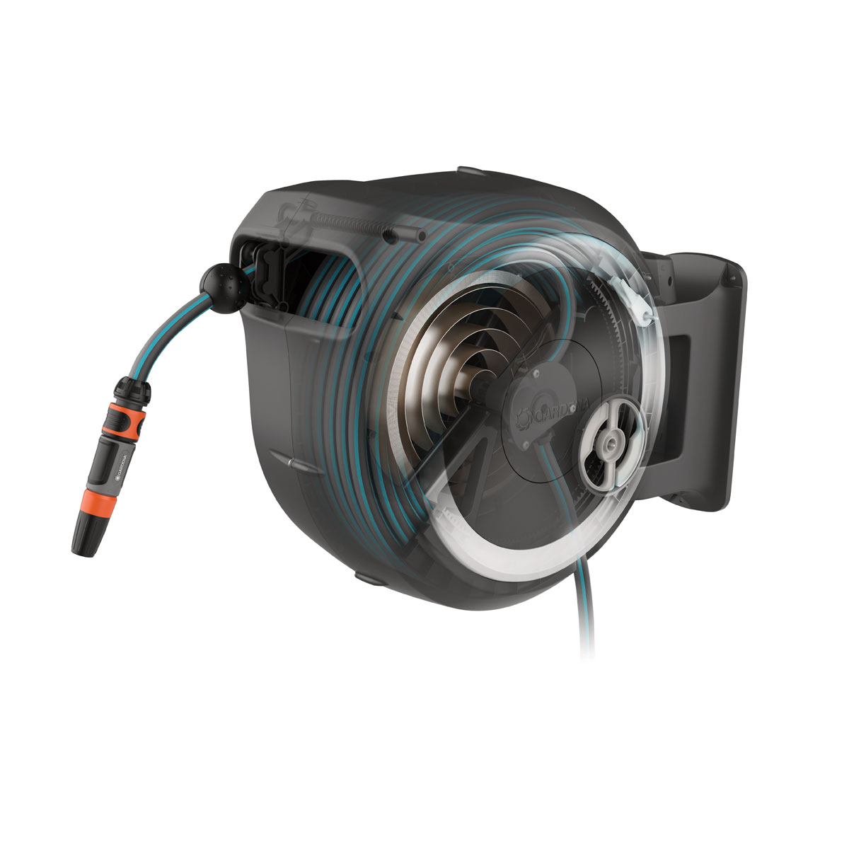 Gardena  Wandschlauchbox RollUp M/L schwarz 25 m Bild 2