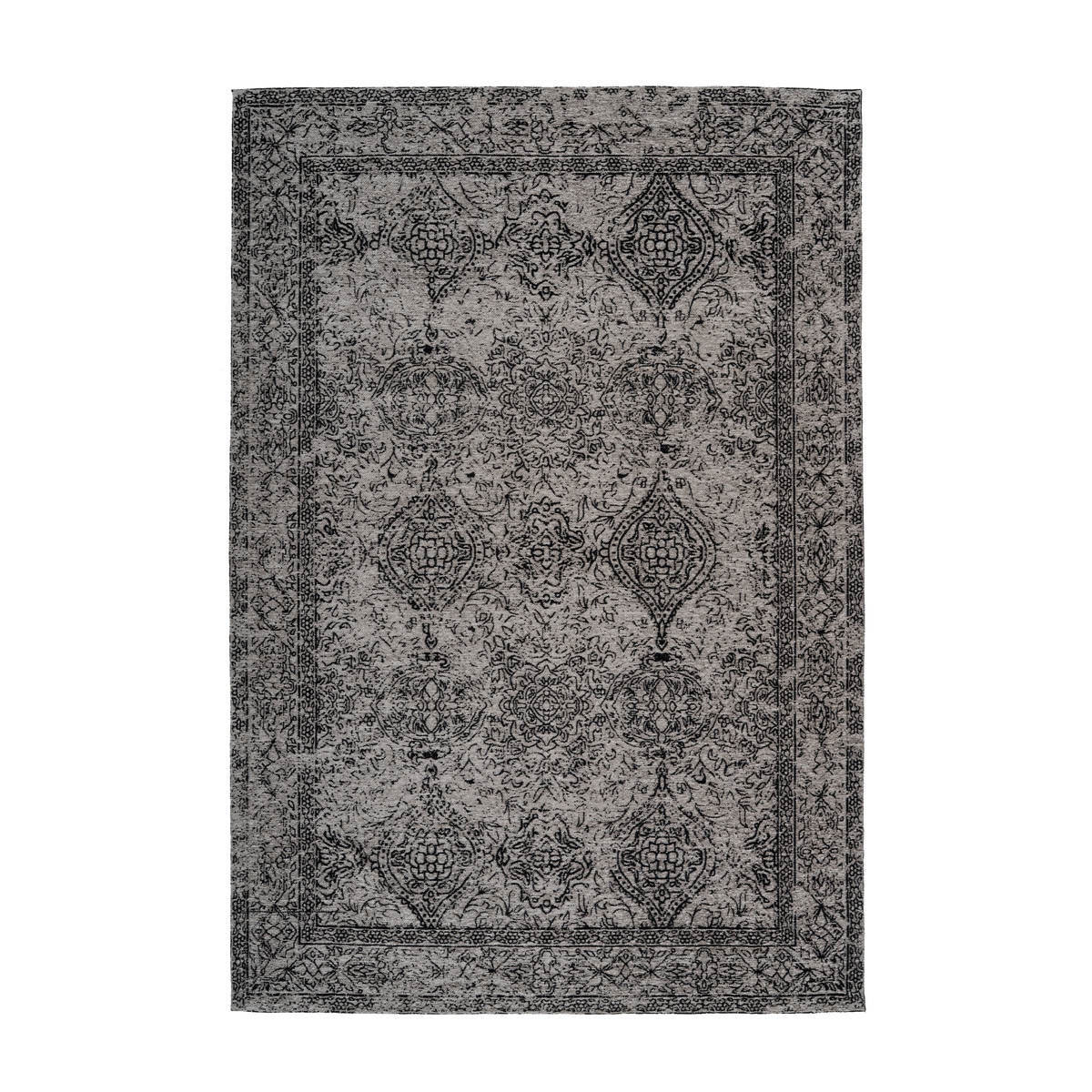 Jacquard-Teppich Iglesia 300 grau/schwarz