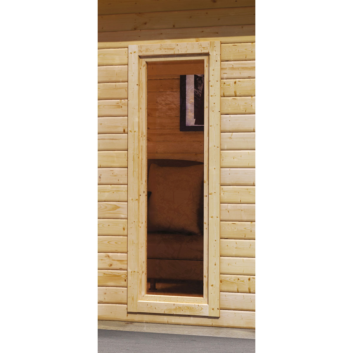 Karibu Saunahaus Nordin naturbelassen externe Steuerung Bild 7