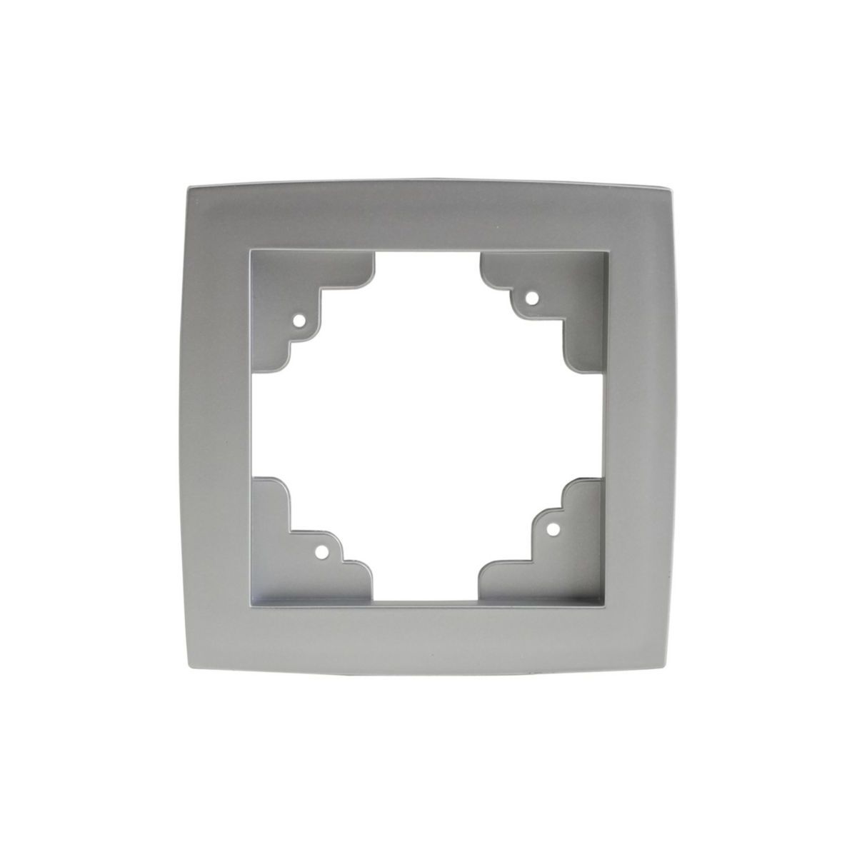 Unitec Abdeckrahmen 1-fach silber Imola