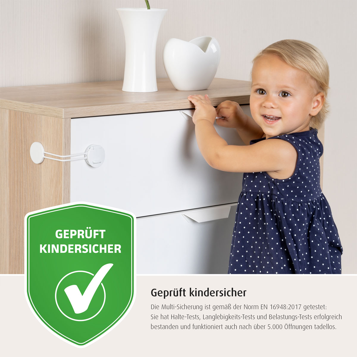 Reer Multi-Sicherung für Möbel weiß Bild 2