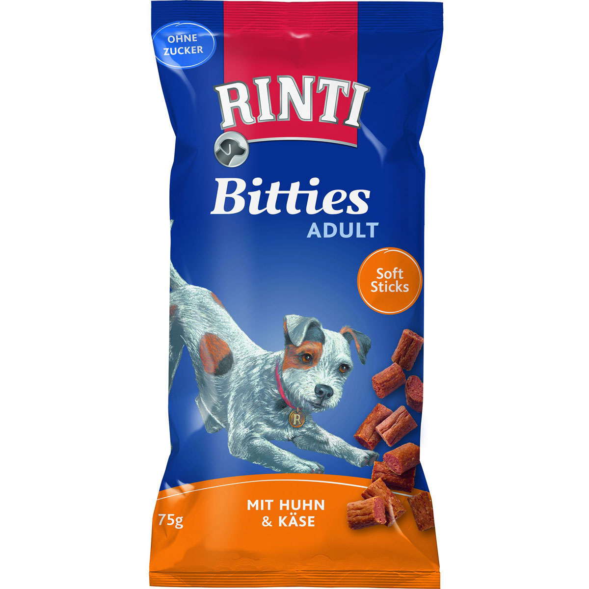 Rinti  Snack Bitties Huhn+Käse 75g