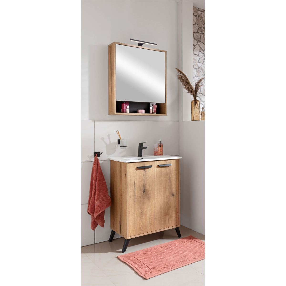 Badmöbel-Set Nova Eiche