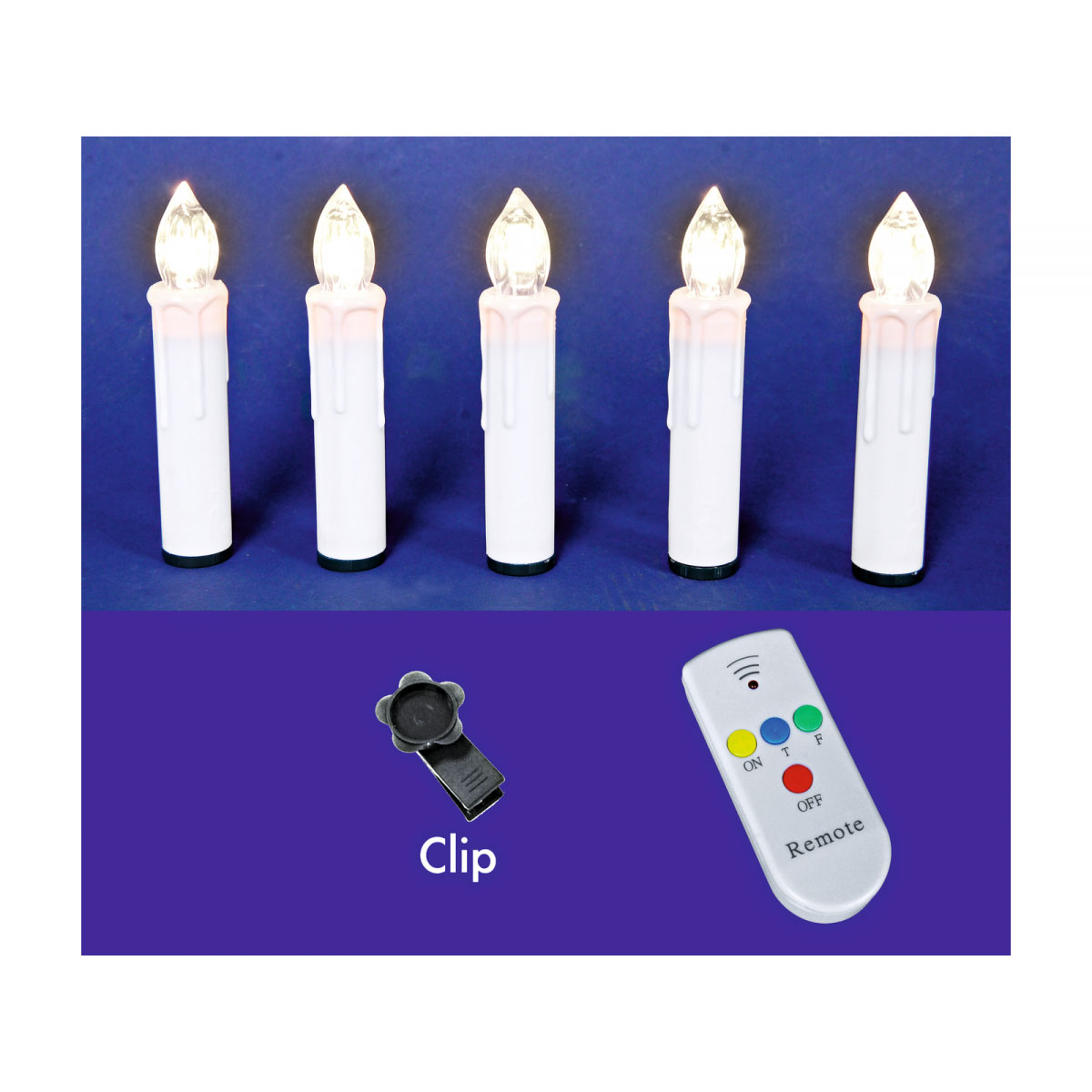 Ambientis LED-Baumkerzen-Set kabellos 10 Stück für Außen Bild 2