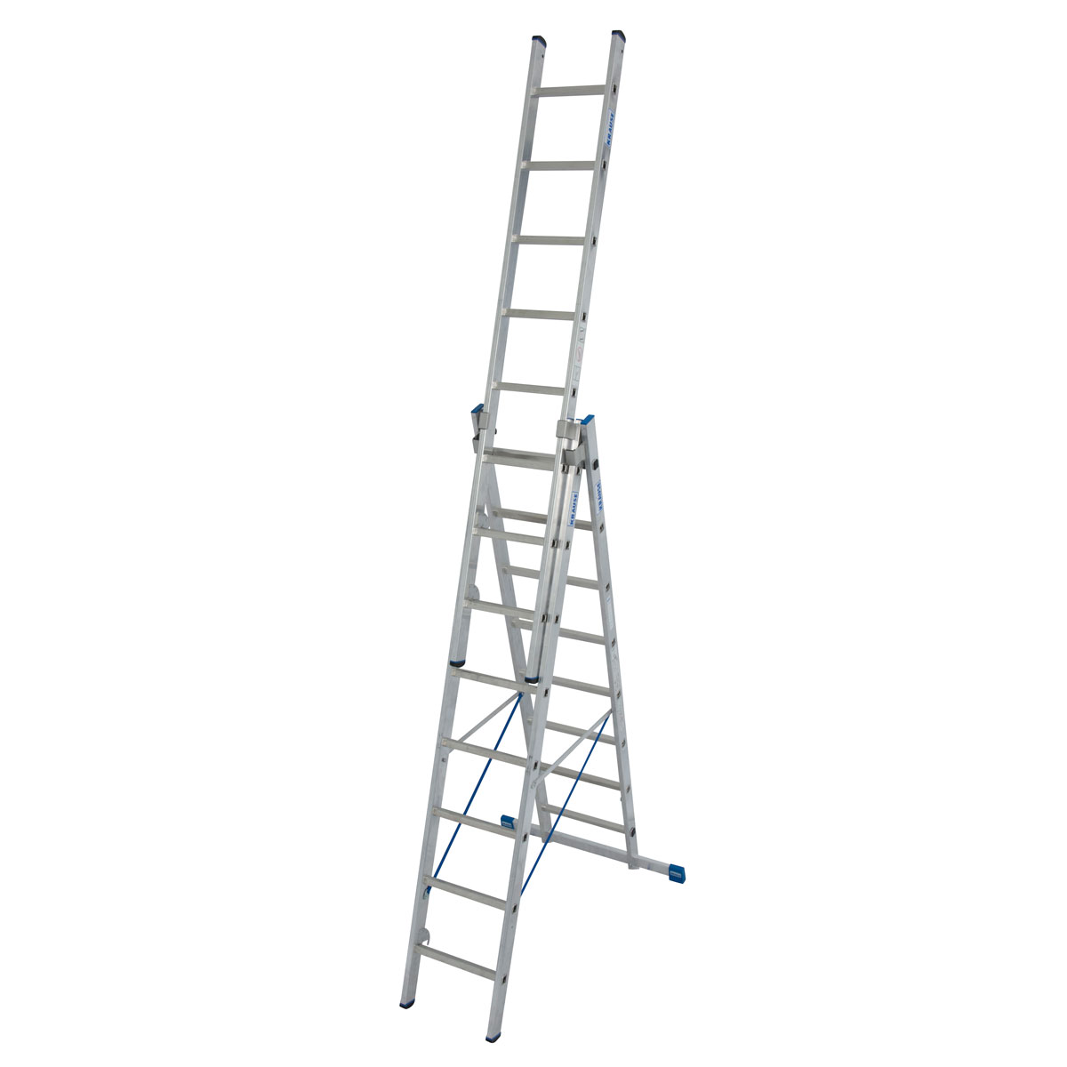 Krause STABILO SPROSSEN-VIELZWECKLEITER DREITEILIG TREPPENGÄNGIG 3 x 8 SPROSSEN