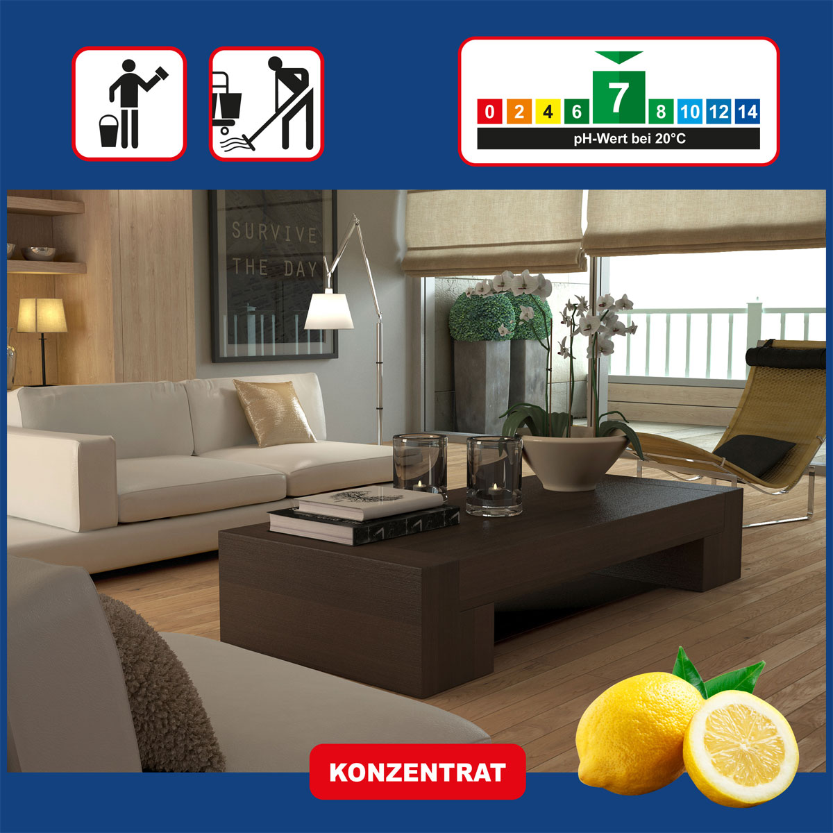 Allzweck Reiniger Zitrone 1 l Bild 2