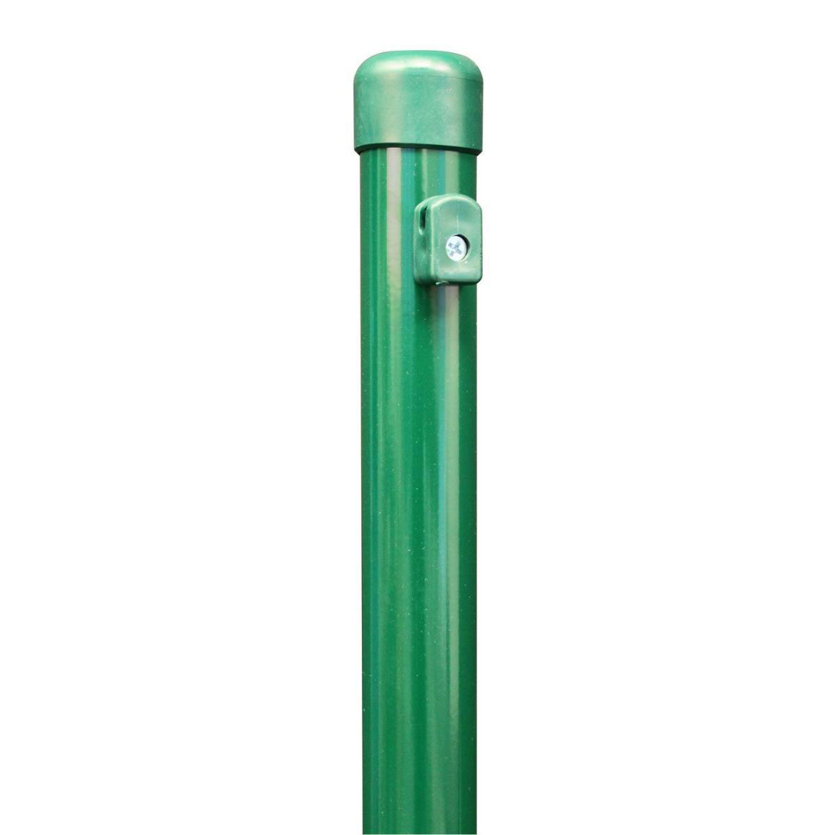 GAH Alberts Zaunpfosten für Maschendraht grün verkürzt Höhe 965 mm Stärke 34 mm für Geflechtshöhe 800 mm Höhe 96,5 cm