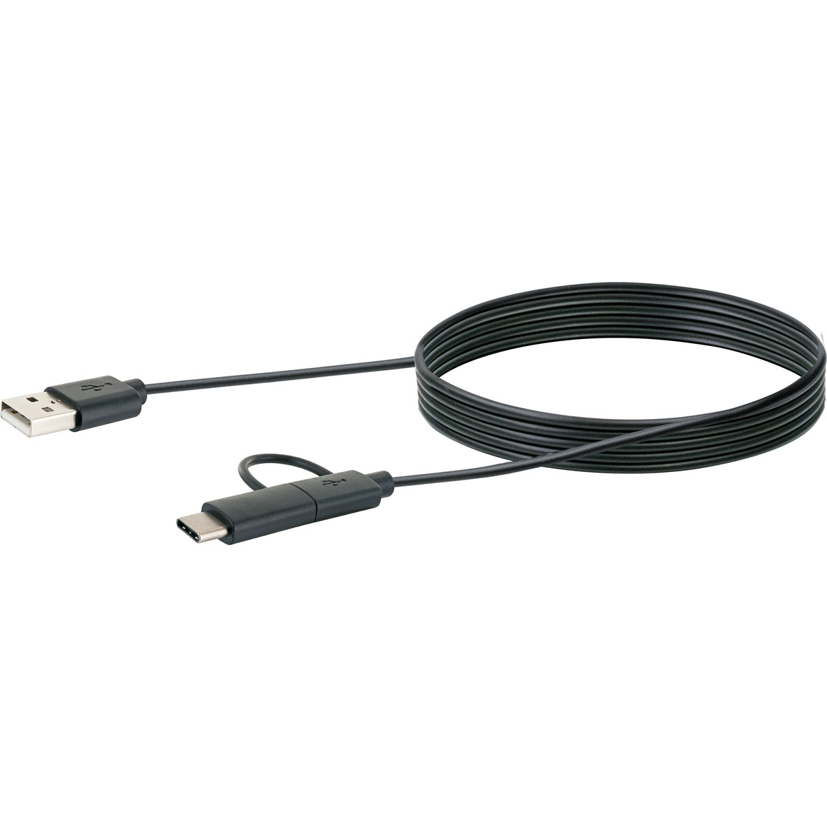 Schwaiger USB-3.1-A-Kabel mit C-Stecker/2.0 Micro1m schwarz Bild 5
