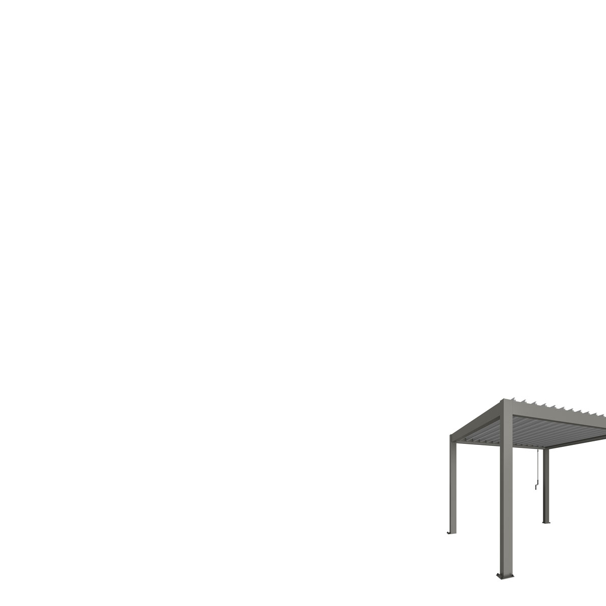 Biohort Pergola Gr. 3 x 3,5 dunkelgrau-metallic Bild 8