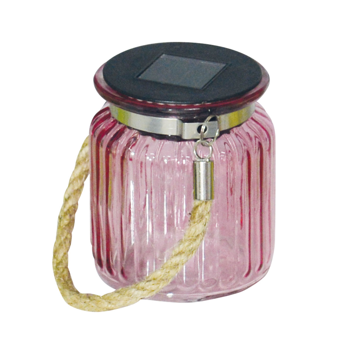 näve Solar-Glas mit Kordel rosa Bild 1