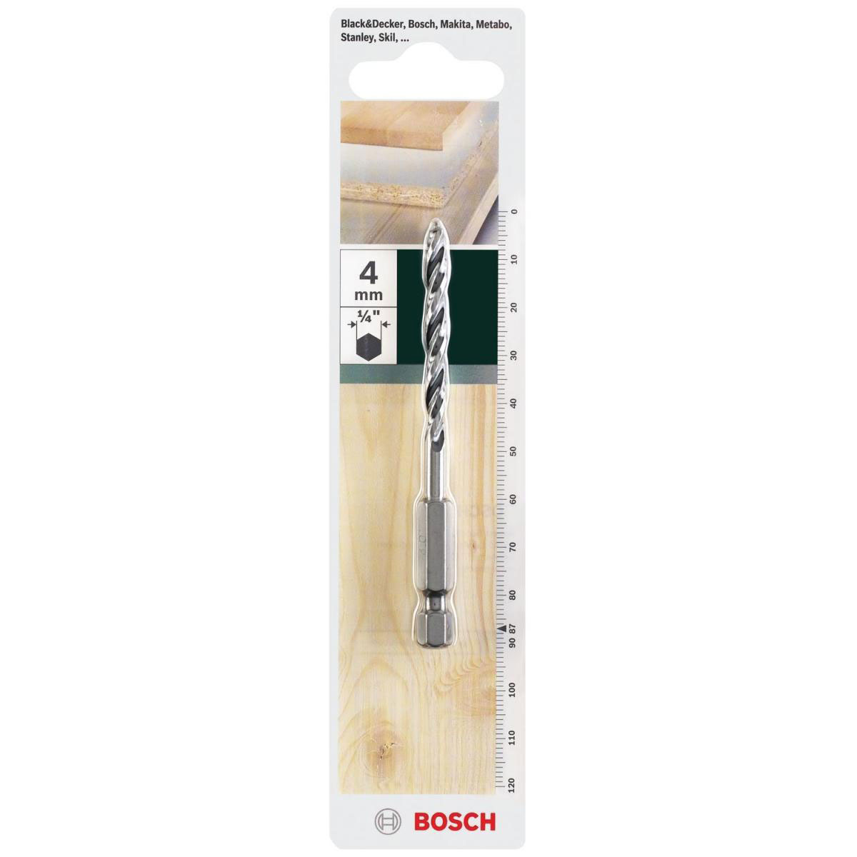 Bosch  Holzbohrer HSS-R HEX Durchmesser 4 mm Bild 2