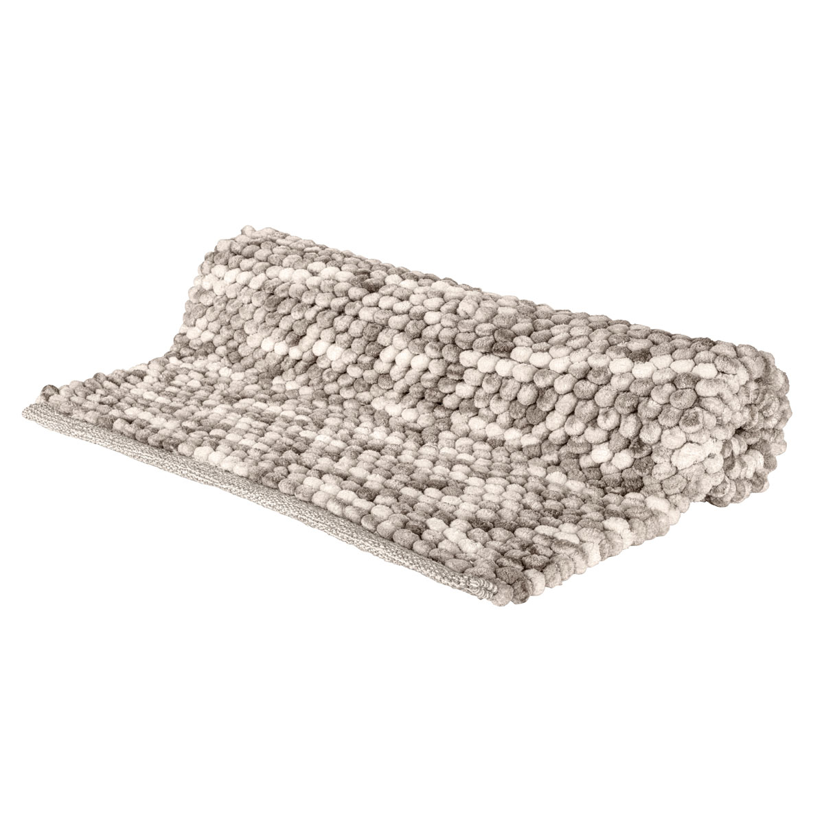 Wenko  Badteppich Urdu Taupe 60 x 90 cm Mit Melagne-Effekt Bild 6