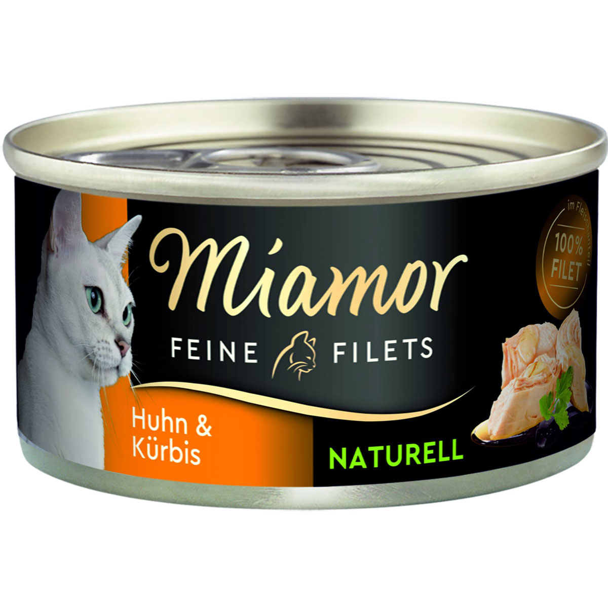 Miamor Dose Feine Filet Naturelle HuhnKürbis 80g
