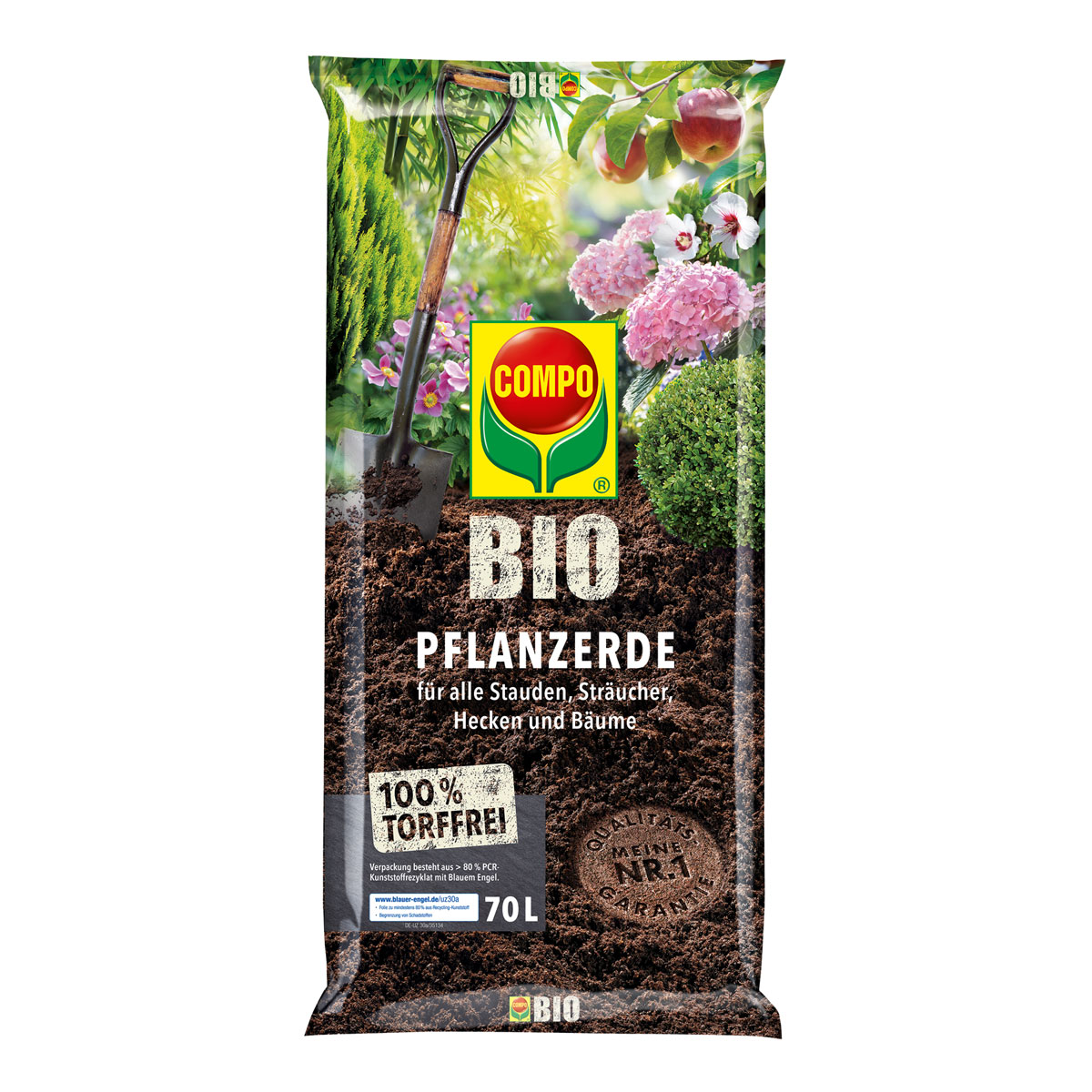 Compo Bio Pflanzerde torffrei 70 L Bild 1