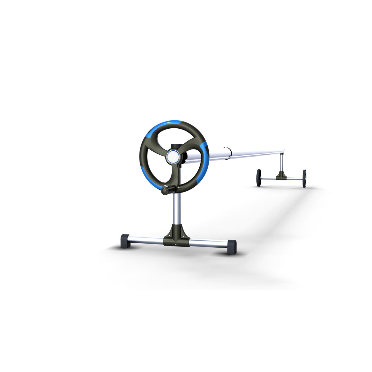 Auf- und Abrollvorrichtung aus Alu 2,1-5,5 m