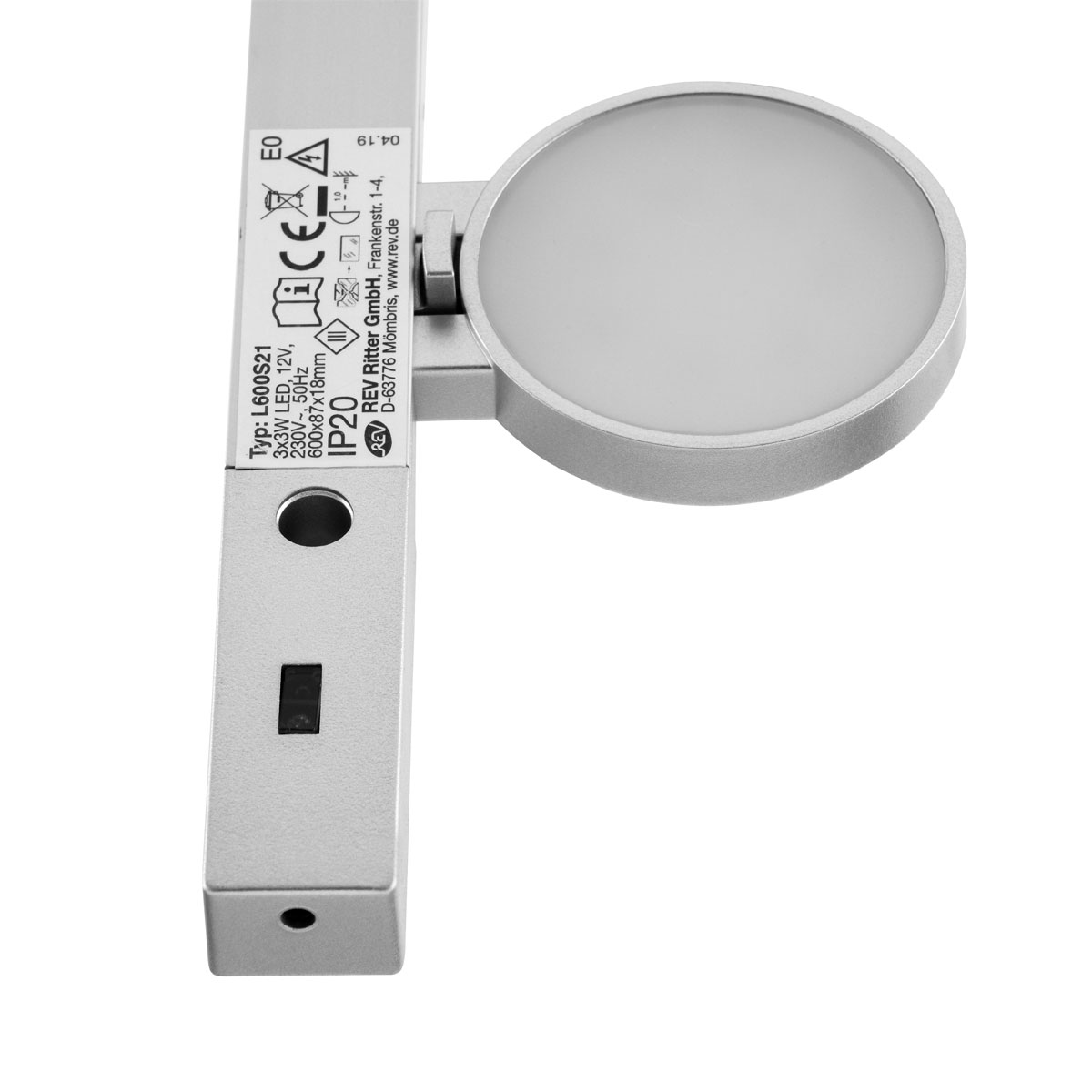 REV Ritter LED-Unterbauleuchte Lightracer 3 x 3W silber