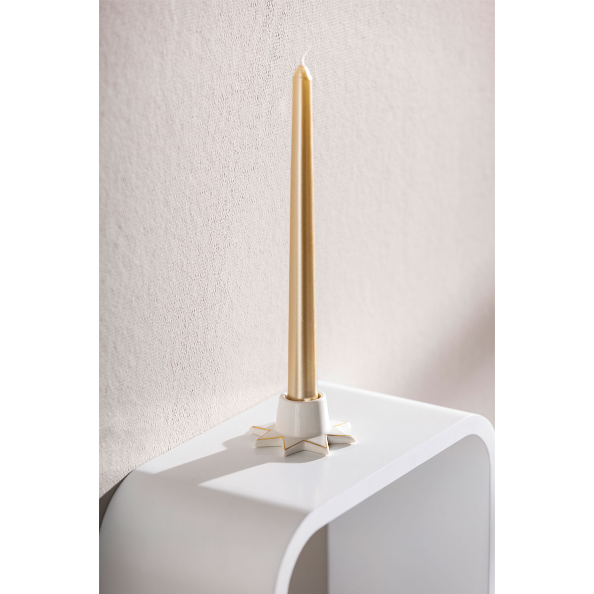 Stabkerze gold 25 cm Bild 3