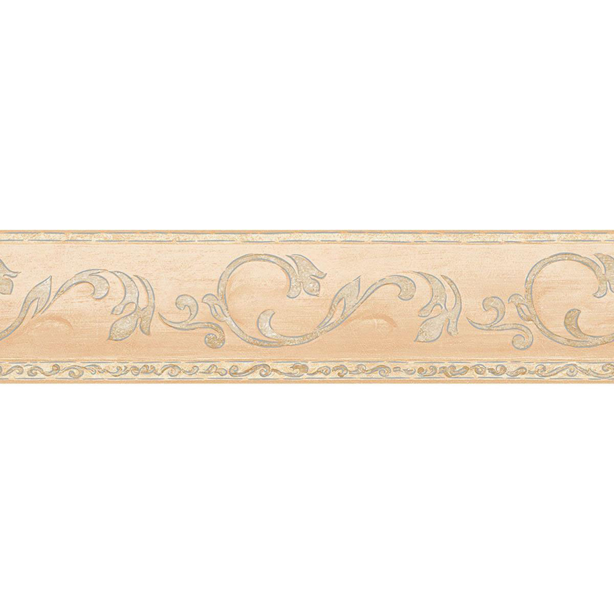 Selbstklebende Borte Ranke braun