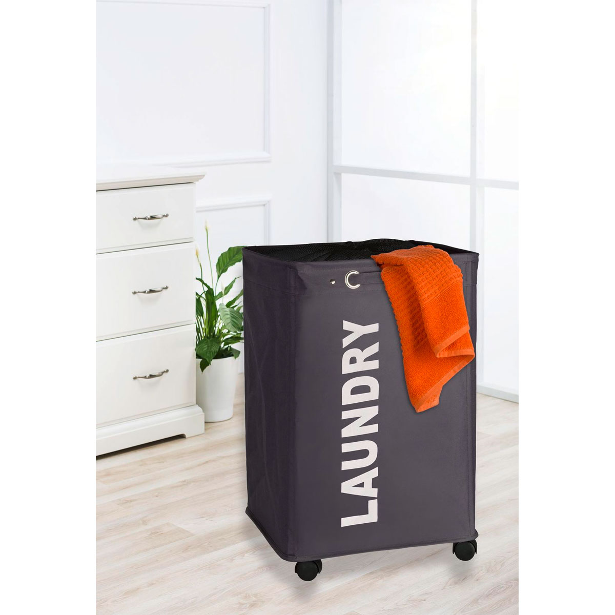 Wenko Wäschesammler Quadro grau 79 l Bild 8