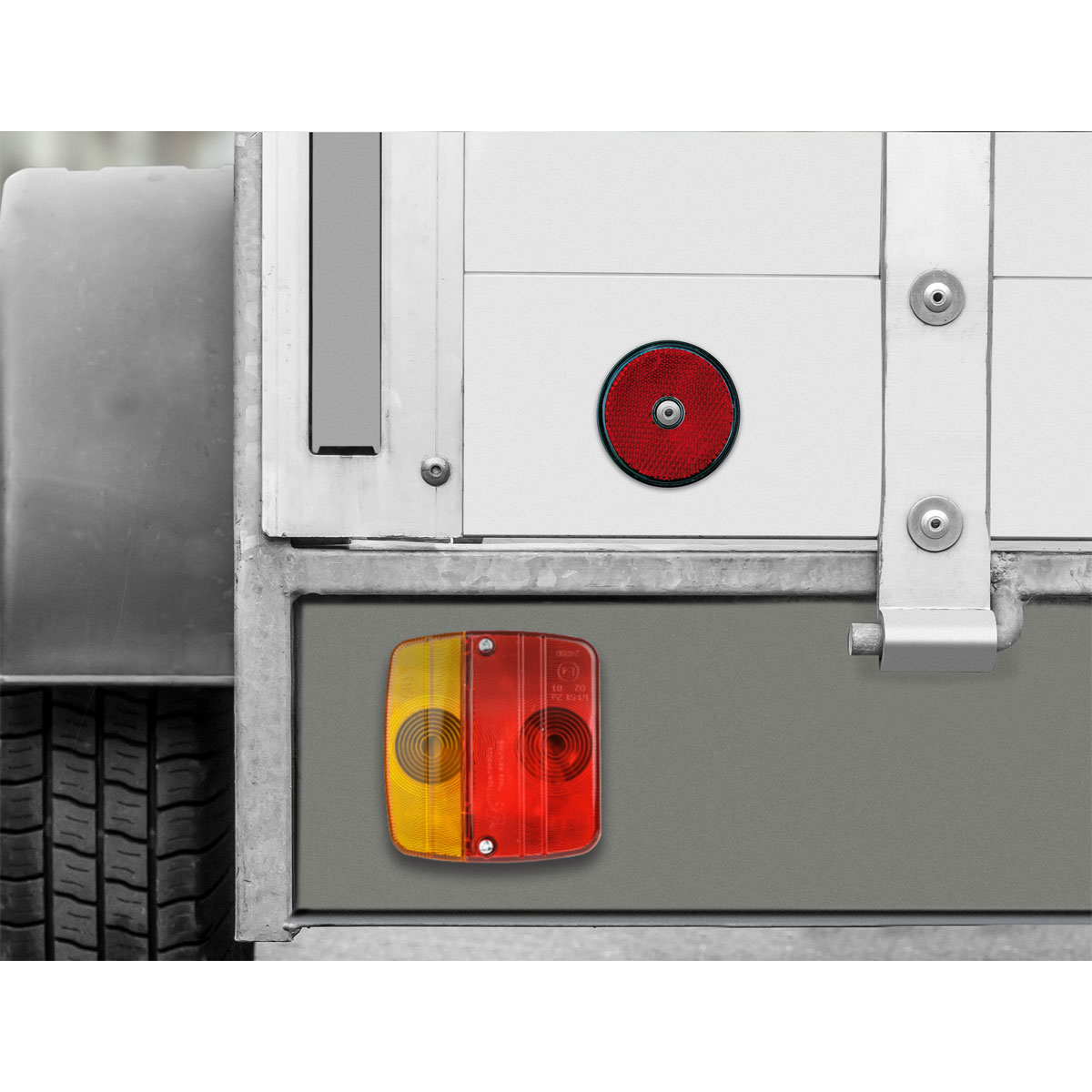 LAS 10200 Reflektor 2 Stk rot 60 mm rund Bild 2