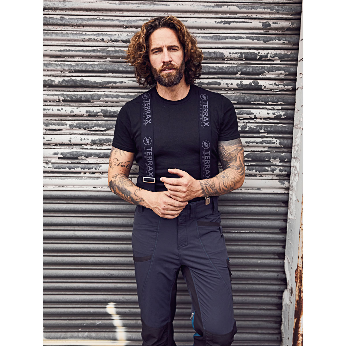 Terrax Workwear Arbeitshose anthrazit/ petrol Größe 48 Bild 3