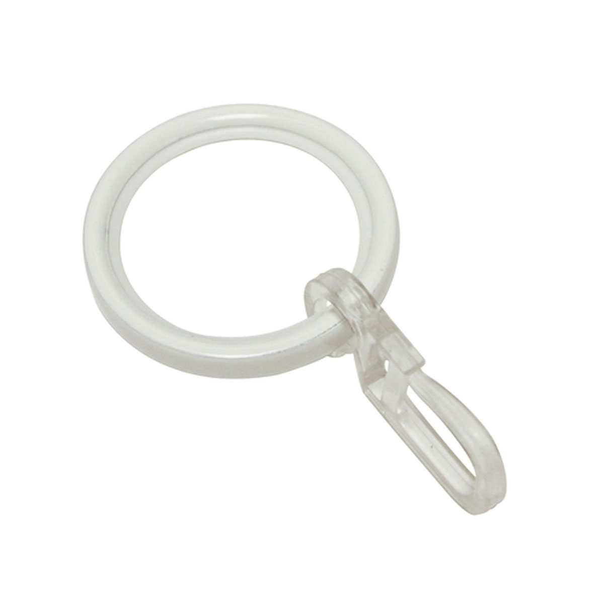 Gardinia Gardinenringe Chicago mit Gleiteinlage für Durchmesser 20 mm weiß