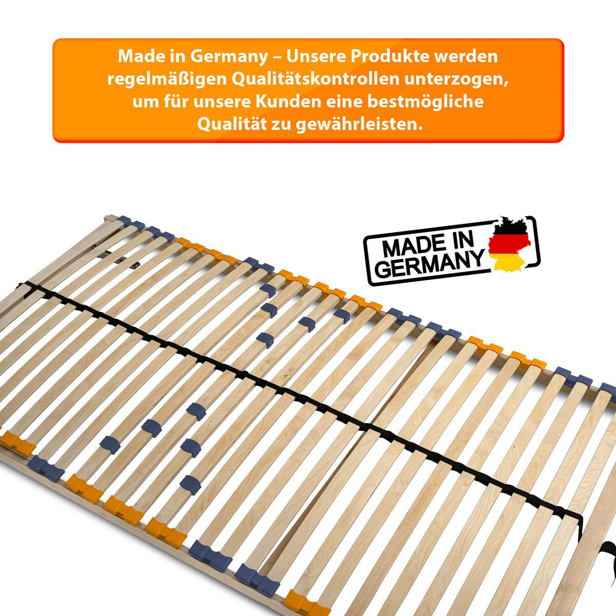 Coemo Lattenrost MULTIRA 28 Federleisten Kopfteil verstellbar 70 x 200 cm Bild 2