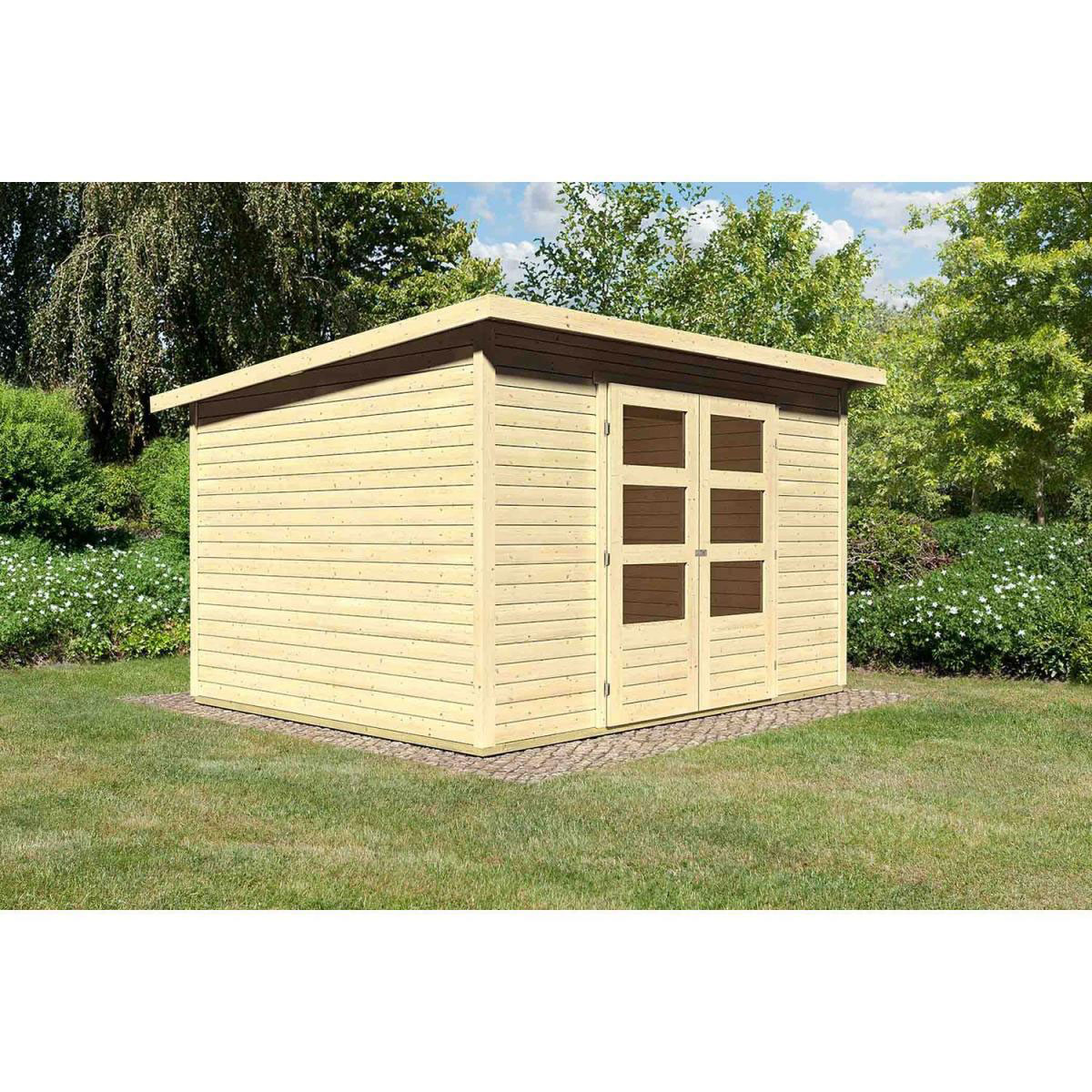 Karibu Gartenhaus Stockach 5 naturbelassen