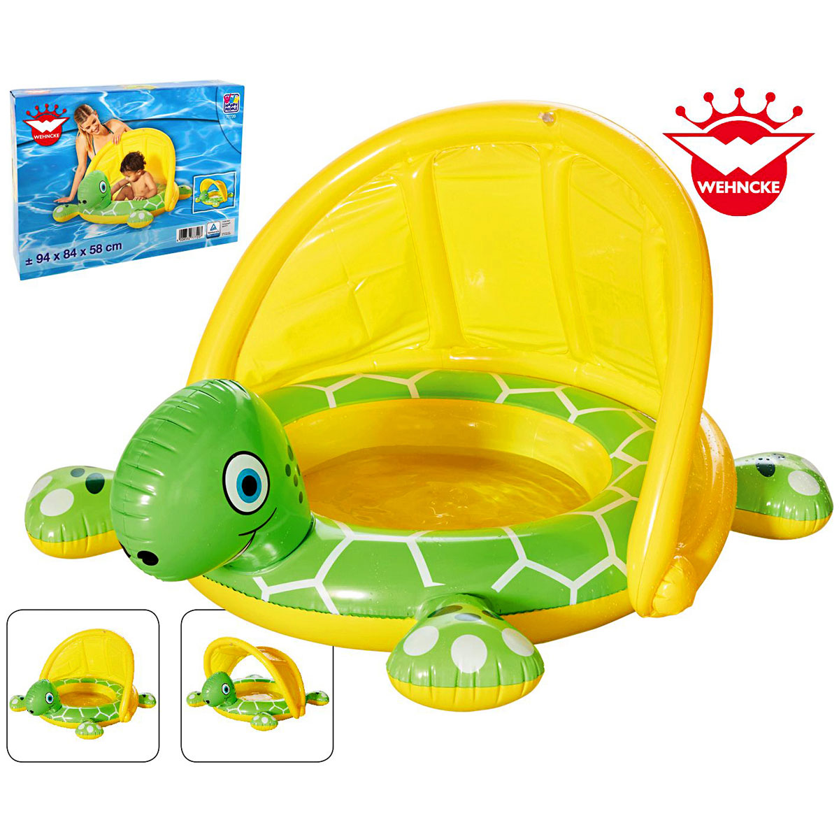 Babypool Schildkröte mit Sonnendach