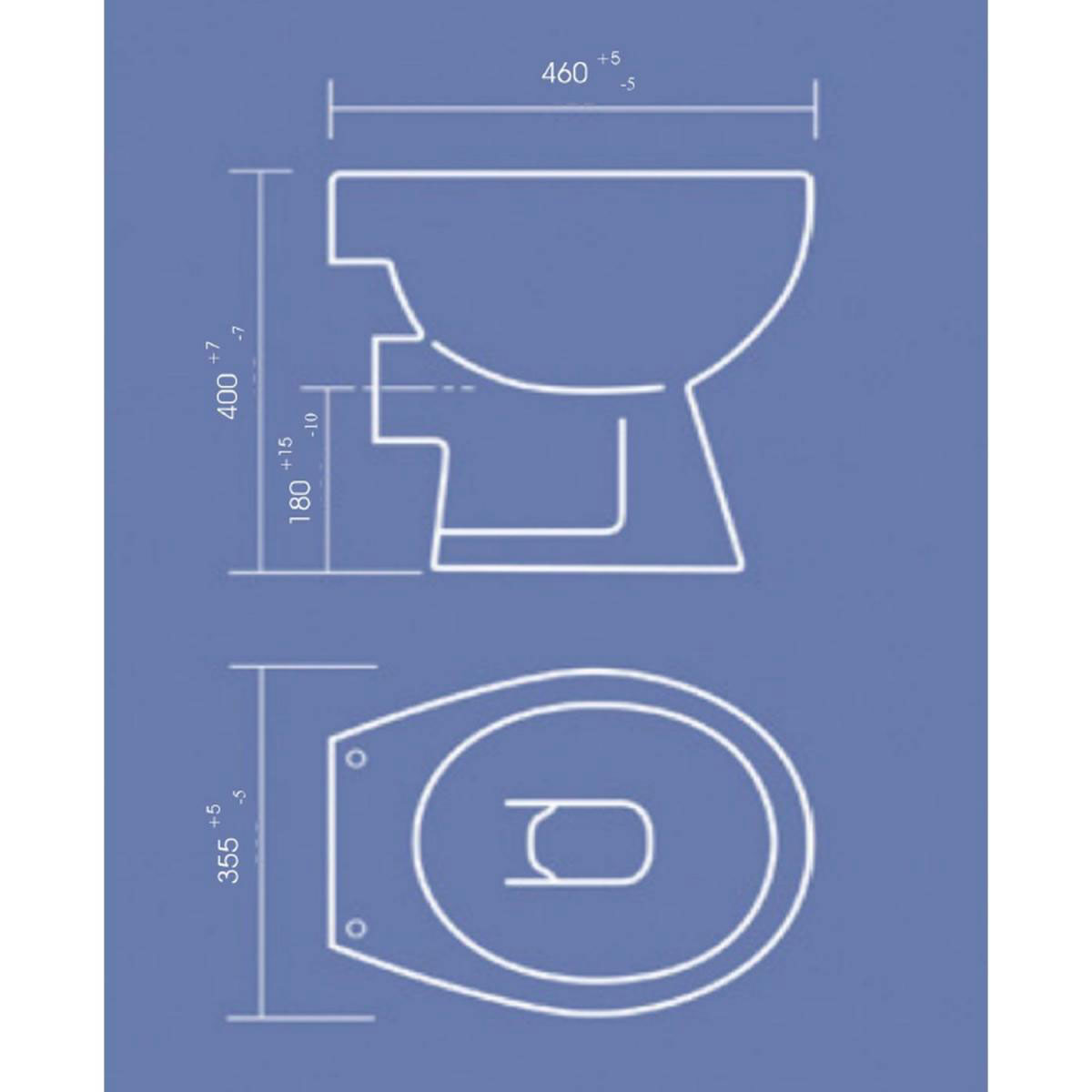 Stand WC Tiefspüler weiß Bild 2