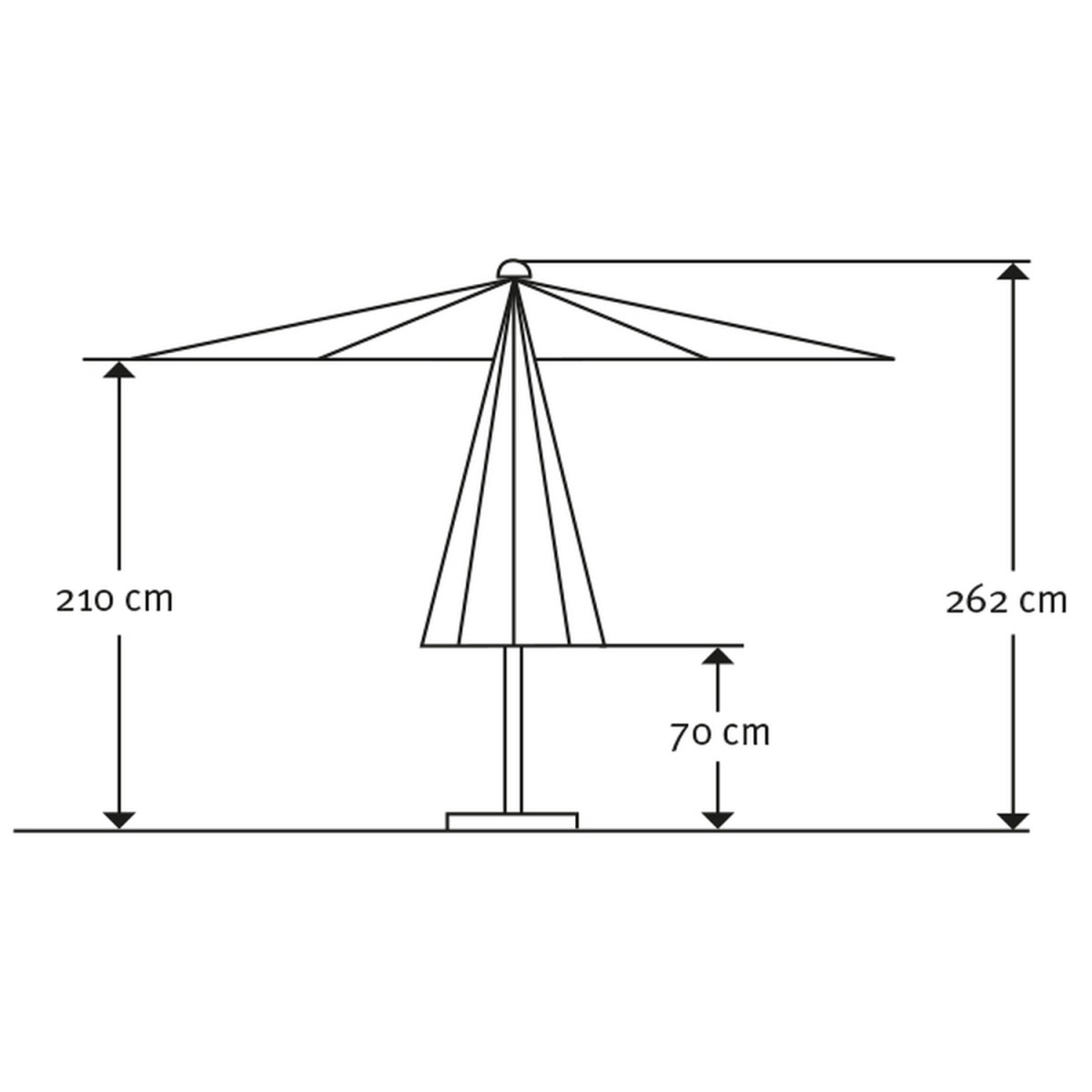 Schneider Schirme Sonnenschirm Gemini 360 cm Natur Bild 8