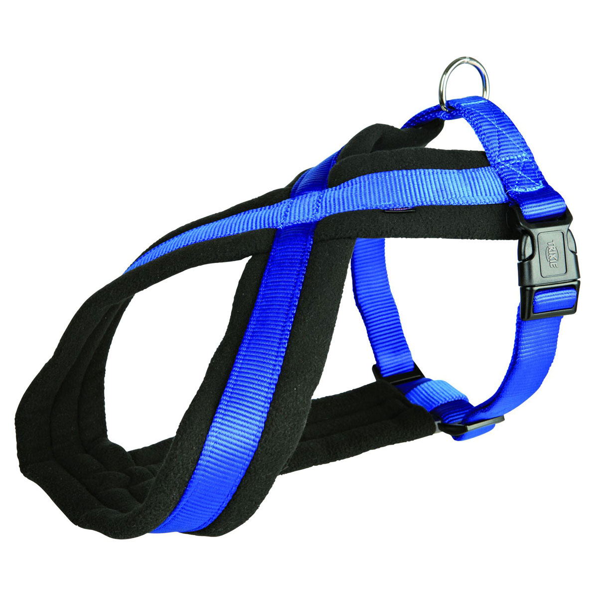 Trixie  Premium Touren-Geschirr blau M 45-70 cm