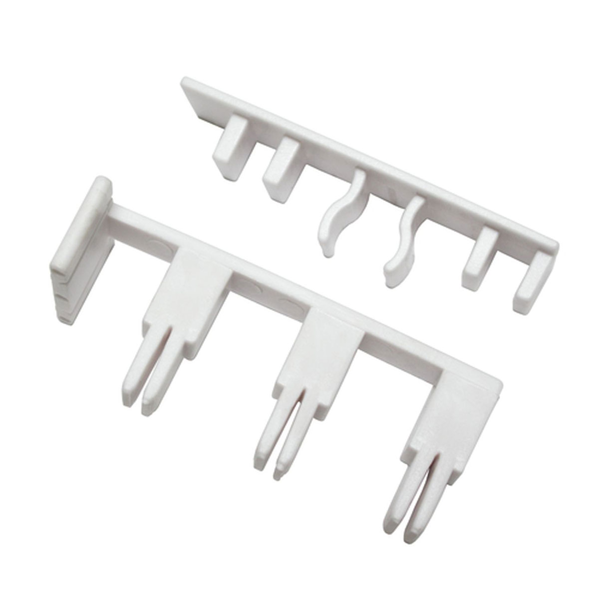 Gardinia Endstück mit Ausklinkung für 3-läufige Schienen weiß